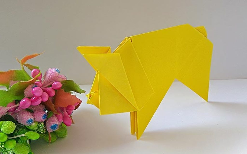 pig origami