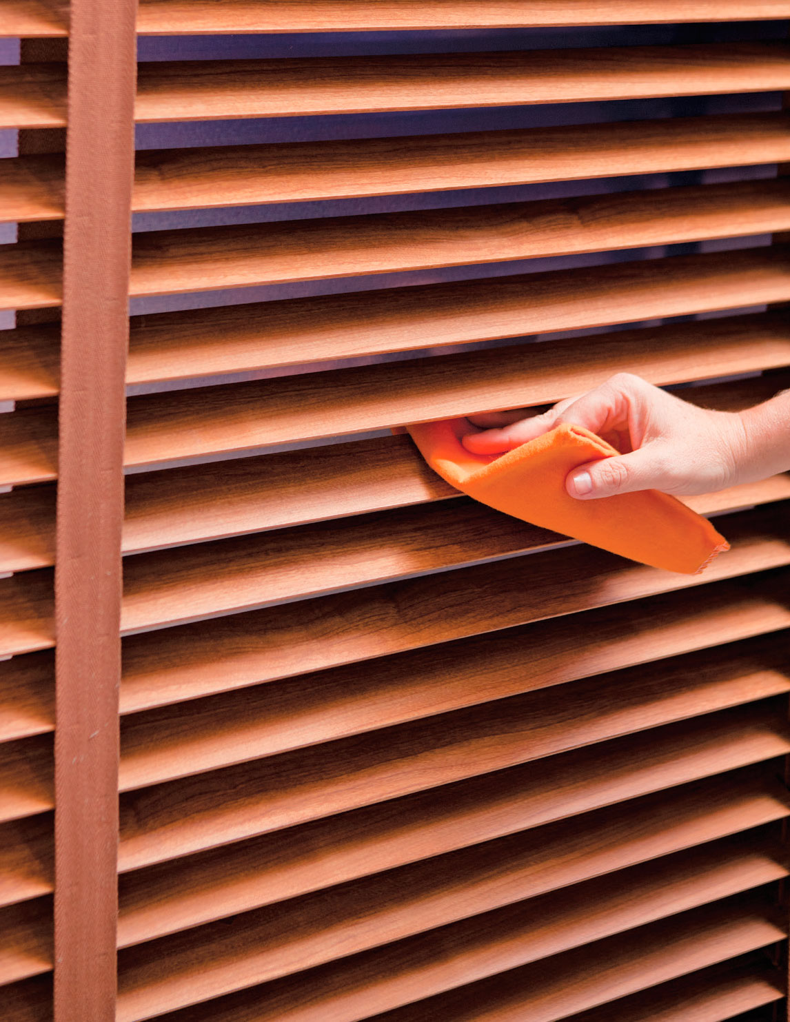 care of wooden blinds