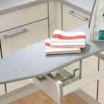 pull-out ironing board white