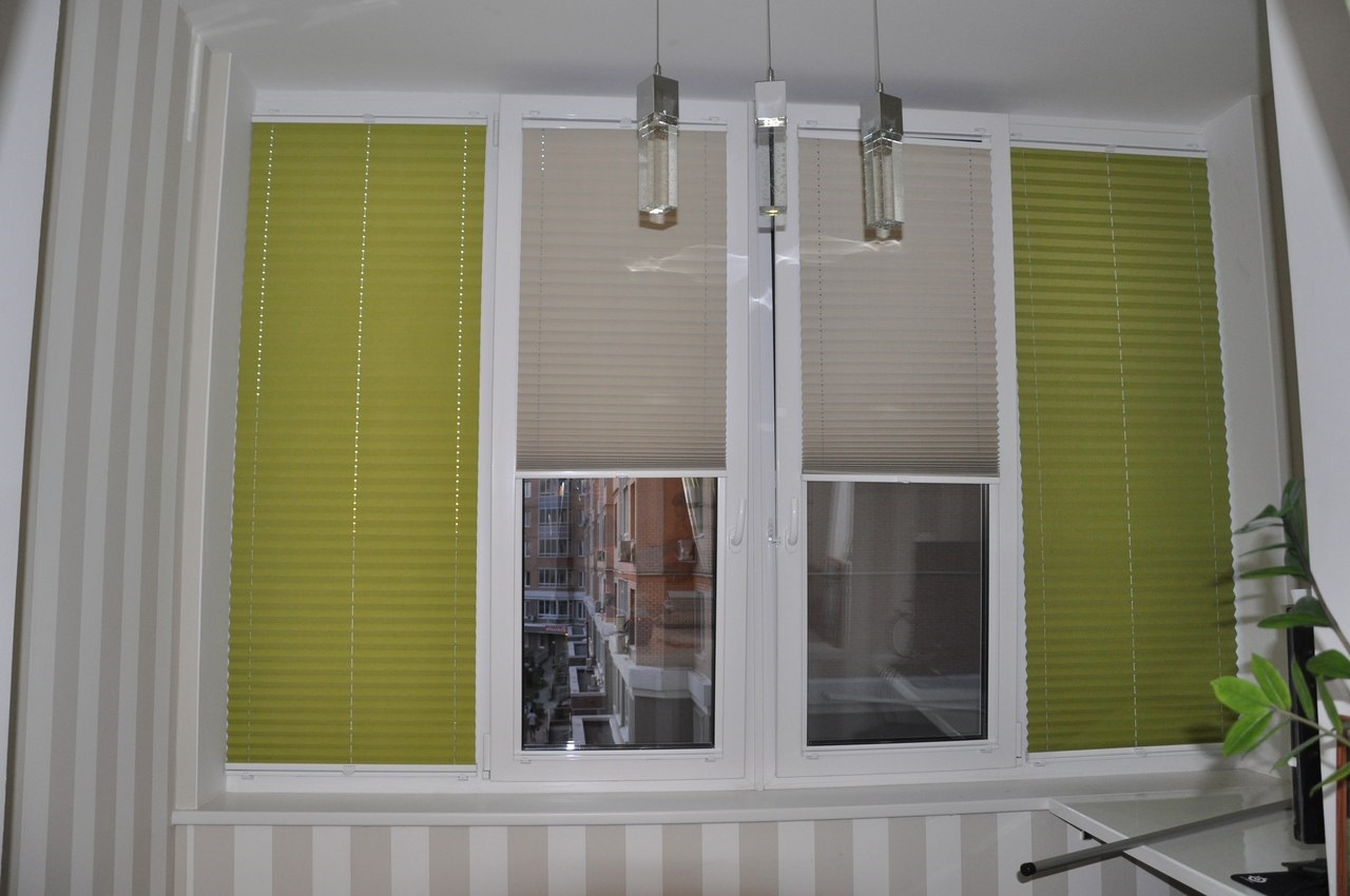 blinds save space in the apartment