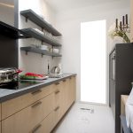 narrow kitchen