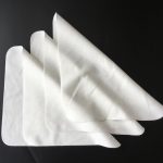 white suede napkins