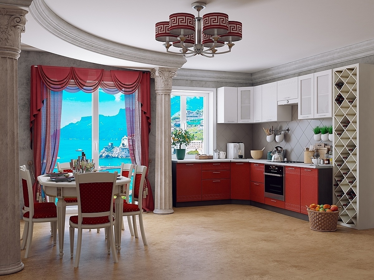 ceiling in white kitchen