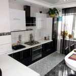 kitchen set white glossy