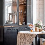 gray glass sideboard