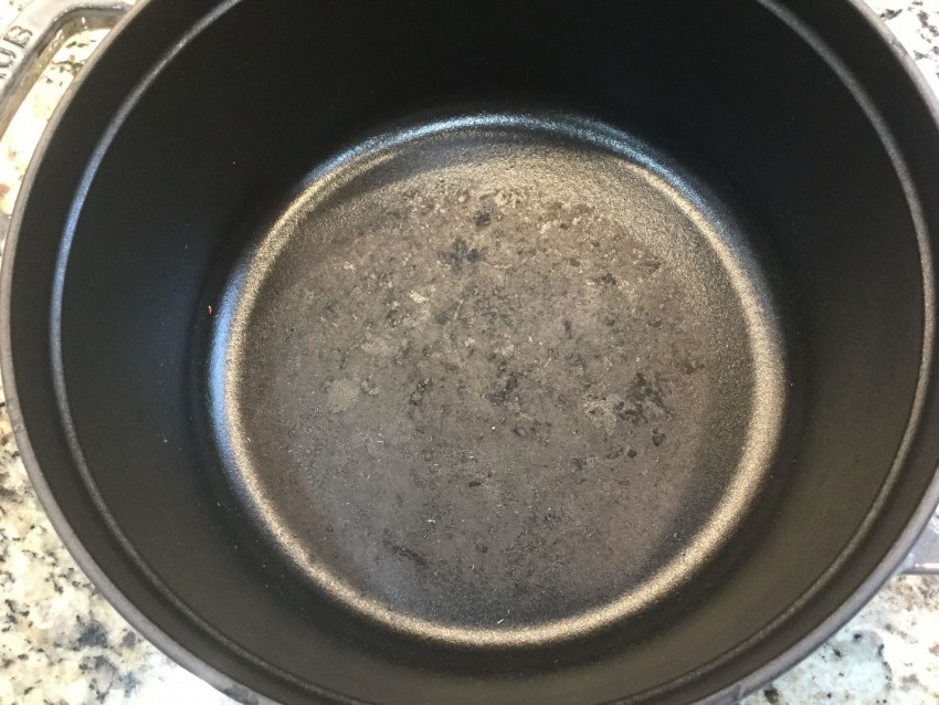 scratches on cast iron