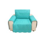 blue armchair