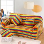 sofa cover striped