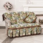 sofa cover flowers