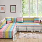 sofa cover striped