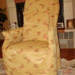 chair cover yellow