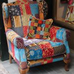 patchwork de housse de chaise