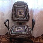 housse de chaise au crochet