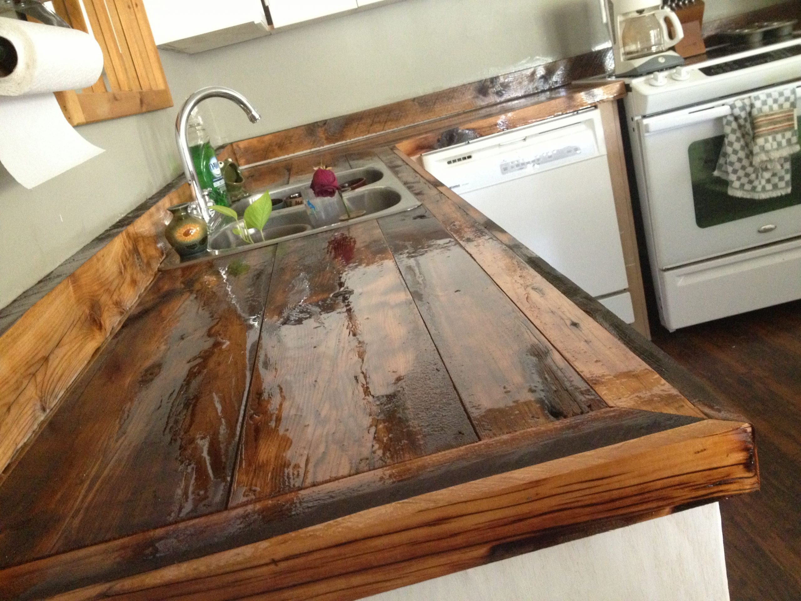 the popularity of wood countertops