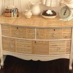 decoupage chest of drawers with notes