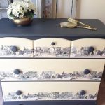 decoupage dresser cityscape