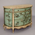 decoupage chest of drawers semicircular