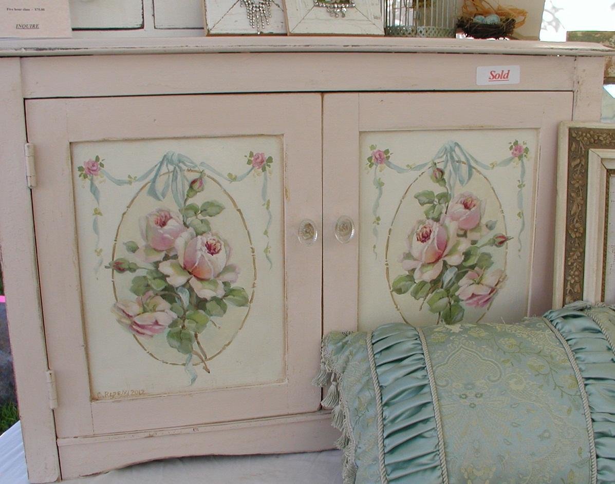 decoupage cabinet photo