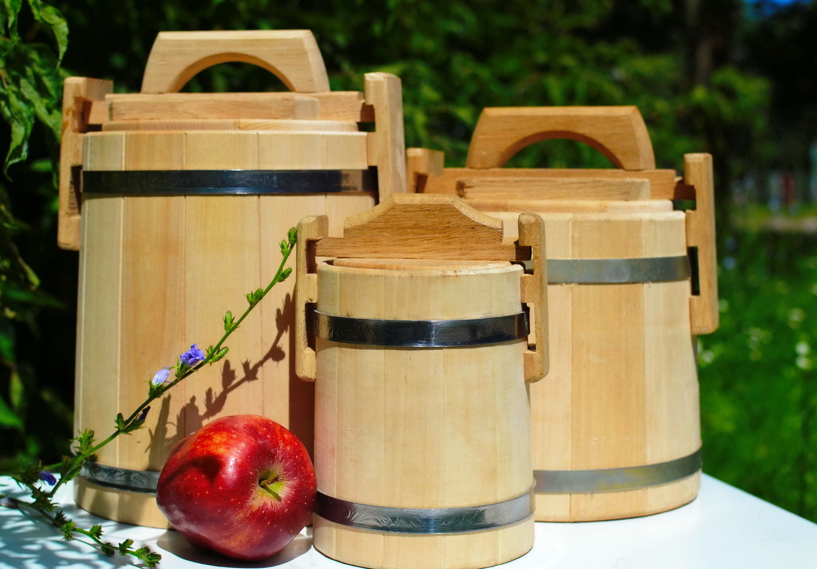 wooden containers for honey