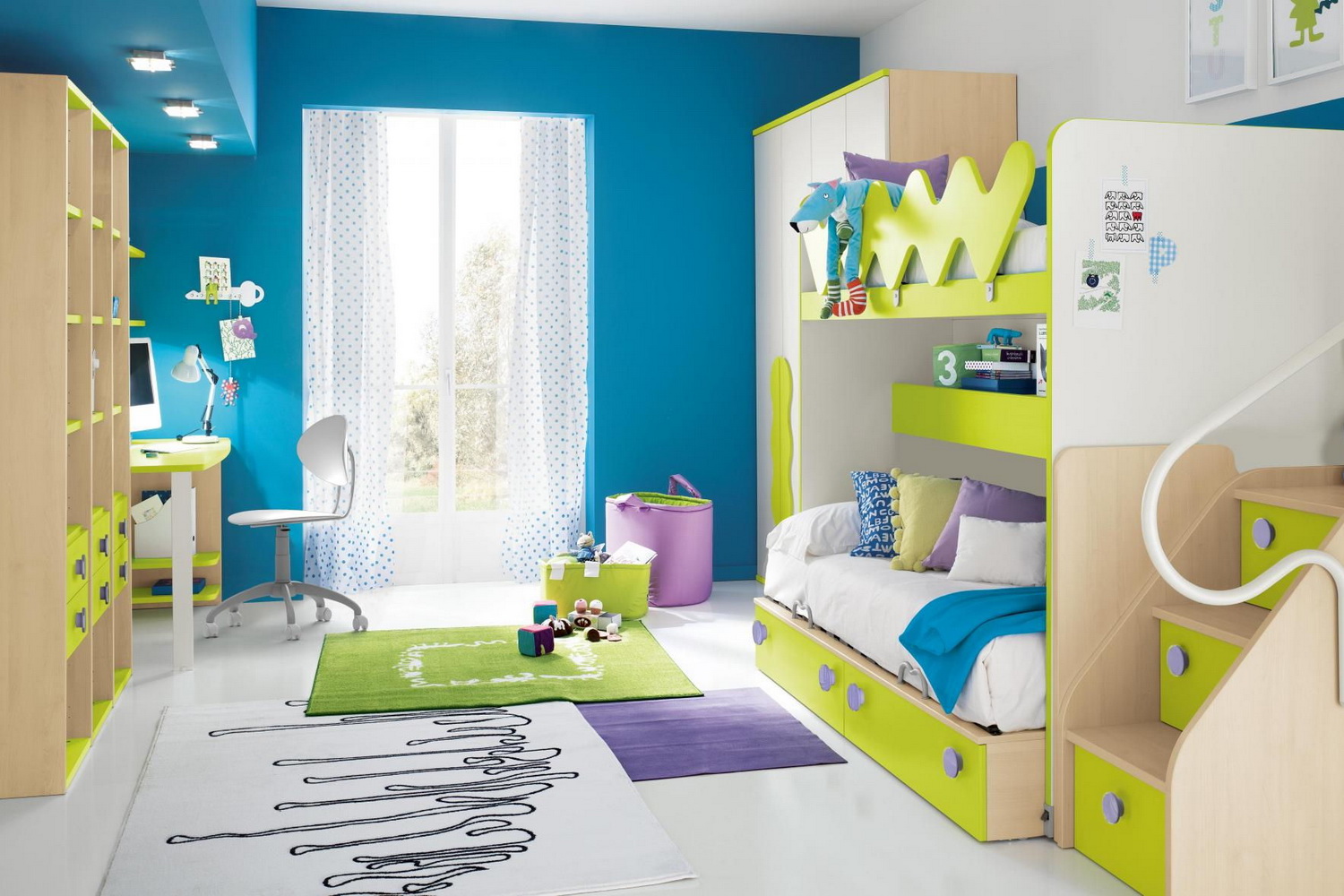 nursery for two children design