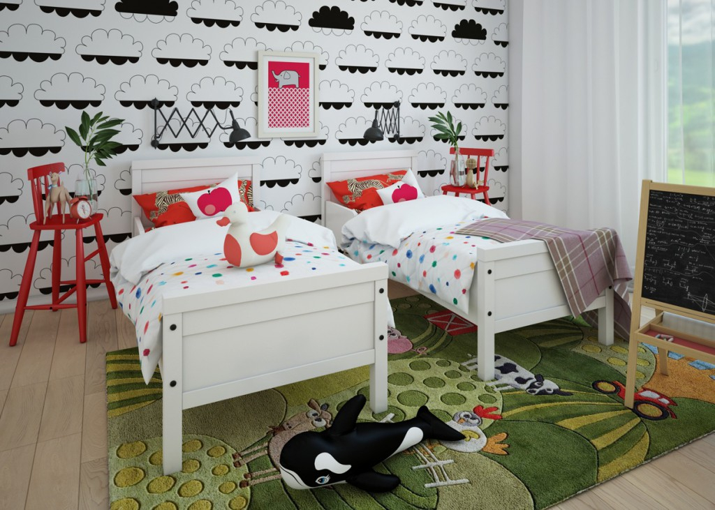 nursery for two children decoration