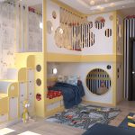 children's room for two children decor photo