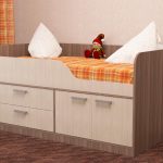 baby bed with drawers photo