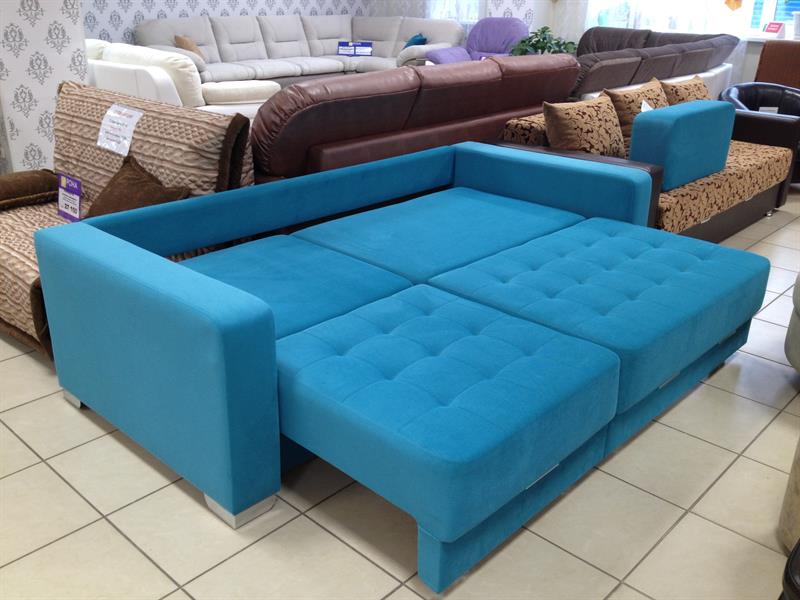 sofa with mechanism teak so blue