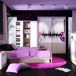 chic interior in lilac tones