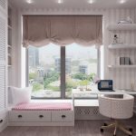 roman blinds in teen room