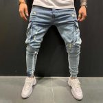 mens jeans with small scuffs