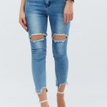 holes in jeans above the knee