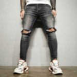 men's jeans with holes on the knees