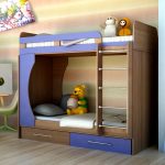 baby bunk bed with bear