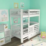 baby bunk bed white