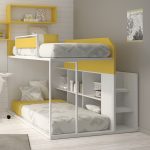 children's bunk bed yellow