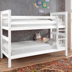 children's bunk bed white from beams