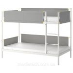 Ikea bunk bed with gray sides