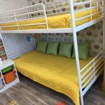 bunk bed ikea yellow