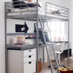 Ikea bunk bed with bedside table