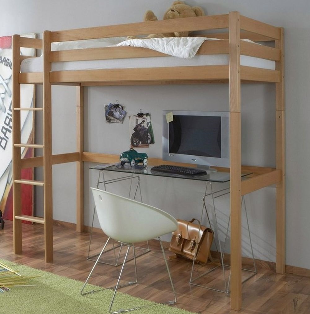 wooden loft bed ikea