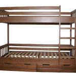 children's bunk bed brown without everything