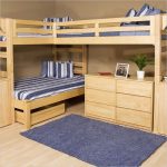 corner bunk bed for children