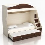 children's bunk bed brown