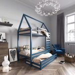 baby bunk bed blue