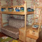 children's bunk bed with drawers