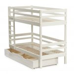 baby bunk bed empty white