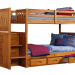 children's bunk bed brown wood