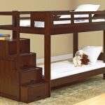 children's bunk bed dark brown