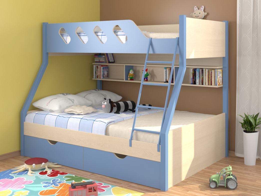 three-bed bunk bed